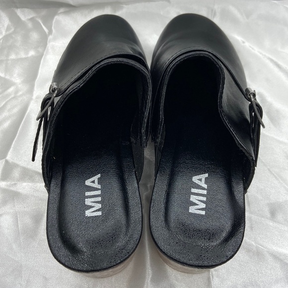 MIA Women’s Apollo Black Low Retro Studded Clogs Size 6.5 - Picture 8 of 15